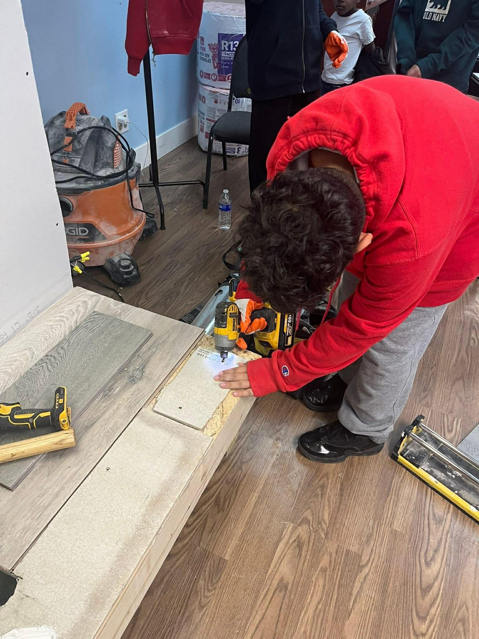 Academy students at work